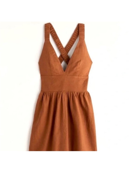 Abercrombie & Fitch Pants - Abercrombie & Fitch Rust Brown V-Neck Romper